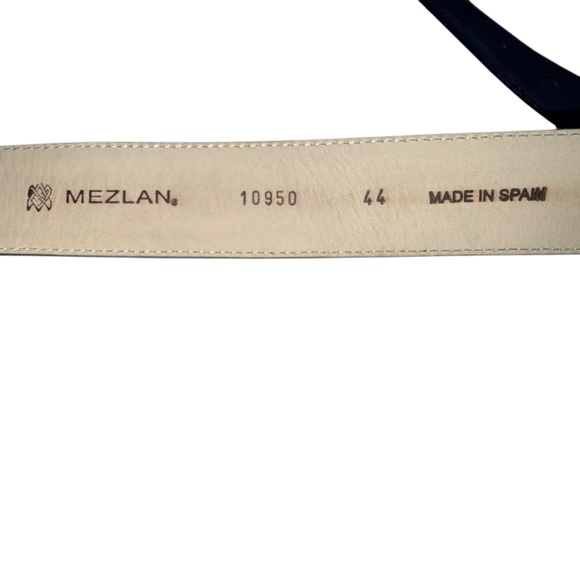 Mezlan Dark Blue Suede & Leather Belt size 44